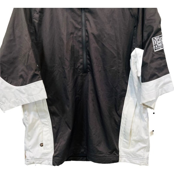 NWT Galway Bay Polartec Power Dry 1/2 Zip Golf Shirt Black White Size Medium - Picture 4 of 15